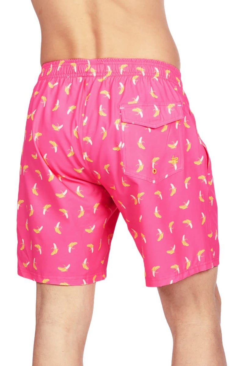 Tipsy Elves شورت سباحة كلاسيكي بطول 7 إنش للرجال من تيبسي إلفز باللون الوردي بحجم كبير - Image 3